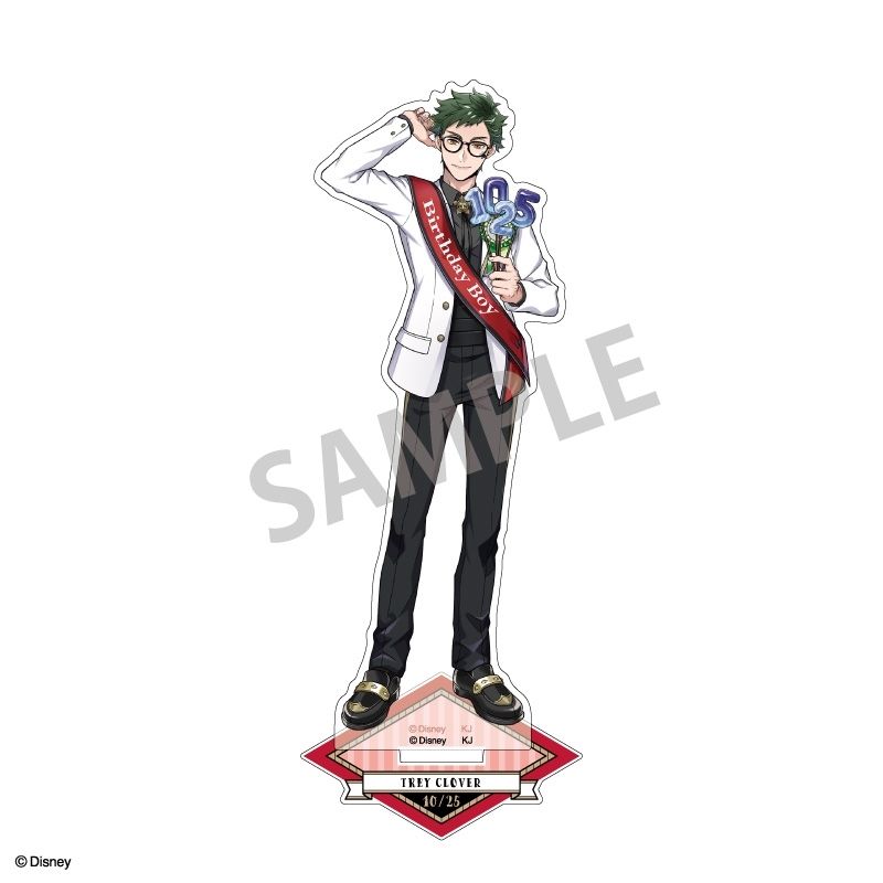 (PO) Disney Twisted Wonderland Acrylic Stand Trey Clover Omekashi Birthday Ver. Image_1