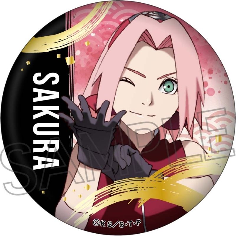 (PO) NARUTO -Shippuden- Gilding Can Badge Haruno Sakura Image_1