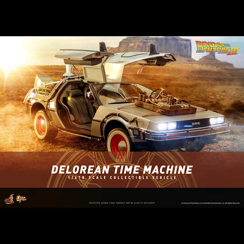 (PO) Movie Masterpiece Series MMS738 - Back to the Future III - DeLorean Time Machine Image_2