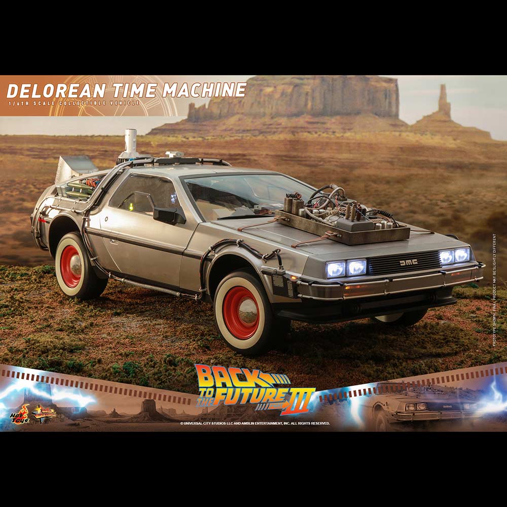 (PO) Movie Masterpiece Series MMS738 - Back to the Future III - DeLorean Time Machine Image_11