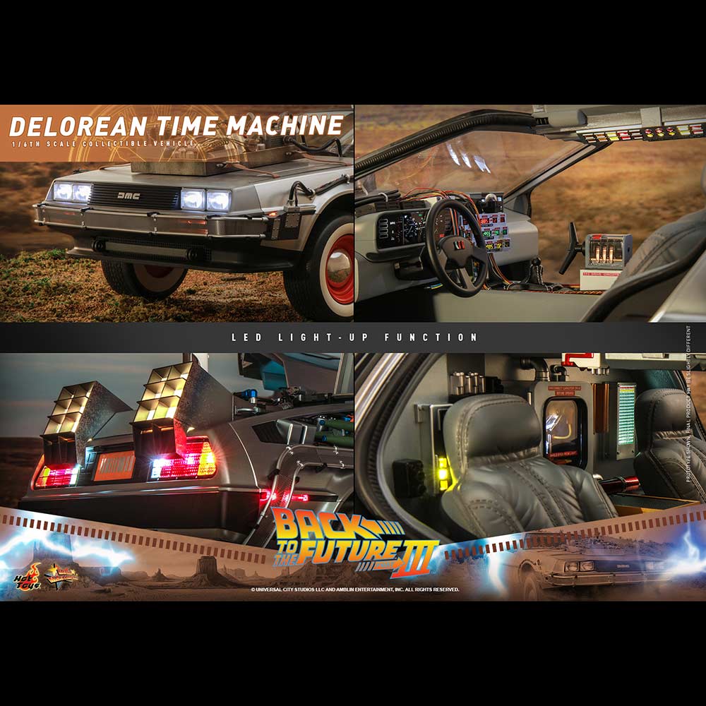 (PO) Movie Masterpiece Series MMS738 - Back to the Future III - DeLorean Time Machine Image_17