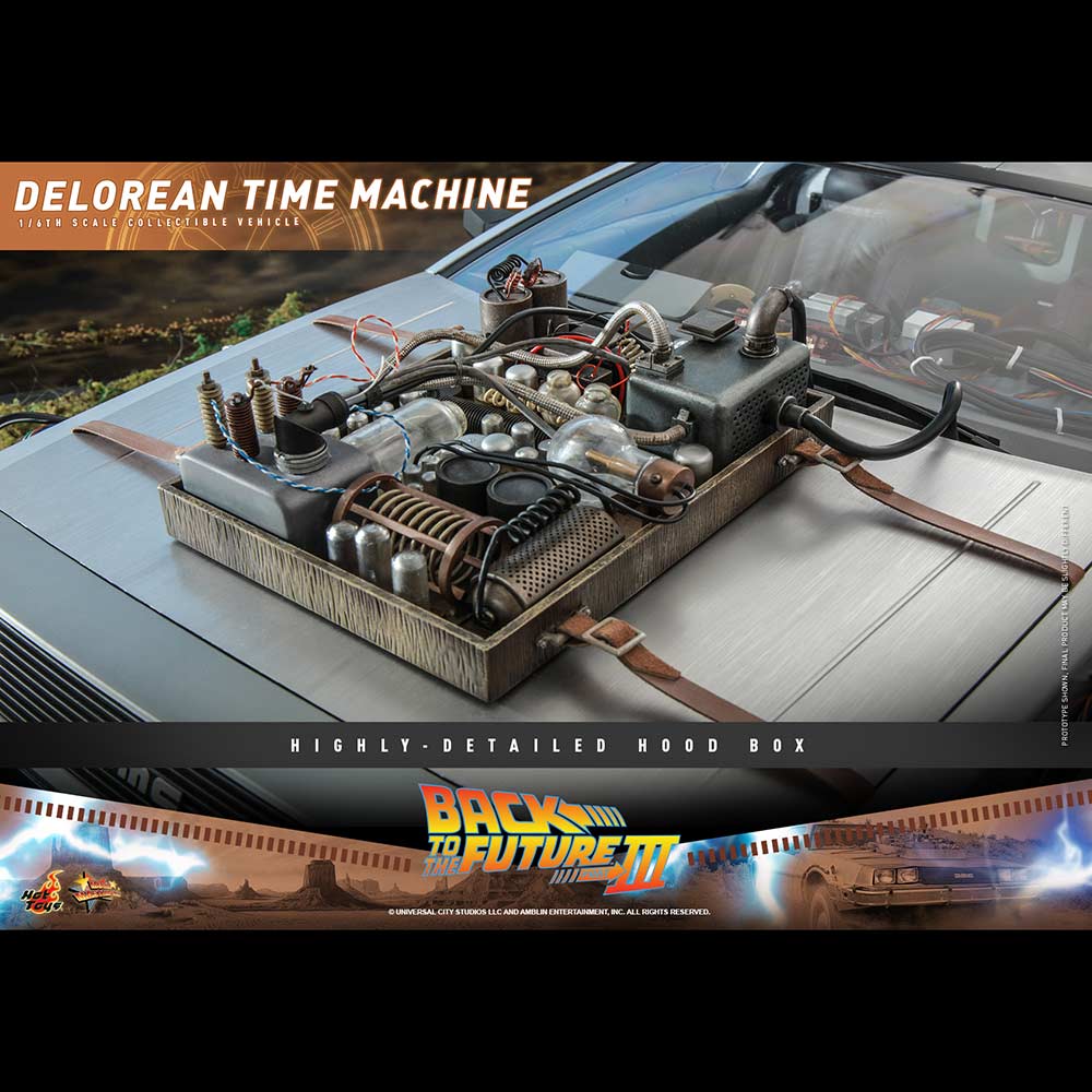 (PO) Movie Masterpiece Series MMS738 - Back to the Future III - DeLorean Time Machine Image_18