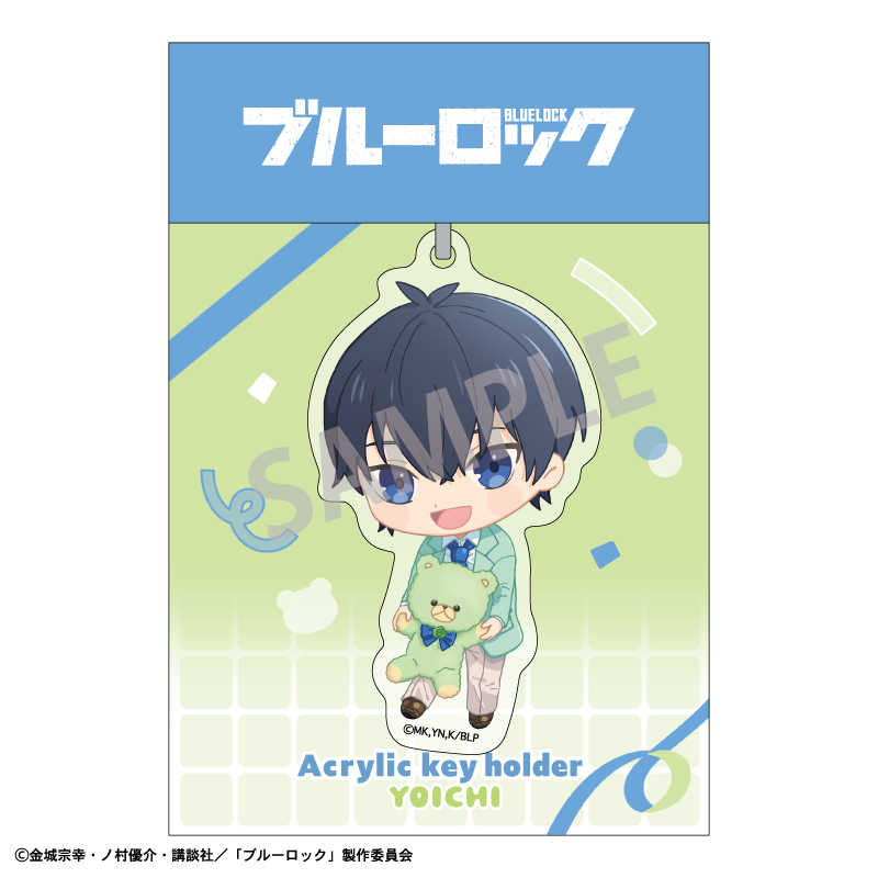 (PO) Blue Lock Acrylic Key Chain Isagi Yoichi Teddy Bear Original Illustration Image_2