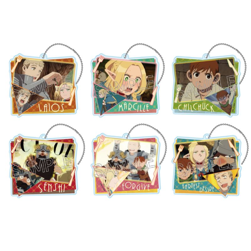 (PO) Delicious in Dungeon Collage Acrylic Key Chain [BOX] Image_1