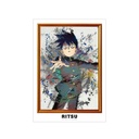 (PO) Mob Psycho 100 III Kageyama Ritsu Grunge Canvas A3 Matted Poster Image_1