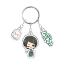 (PO) Bungo Stray Dogs Triple Acrylic Key Chain Bungo Dagashi Shop Ver. Oguri Mushitaro Image_1