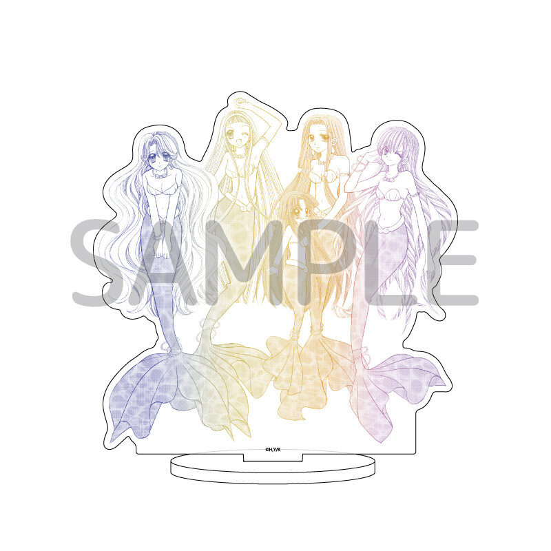 (PO) Acrylic Stand Mermaid Melody Pichi Pichi Pitch 08 Caren & Noel & Coco & Seira & Sara (Official Illustration) Image_1