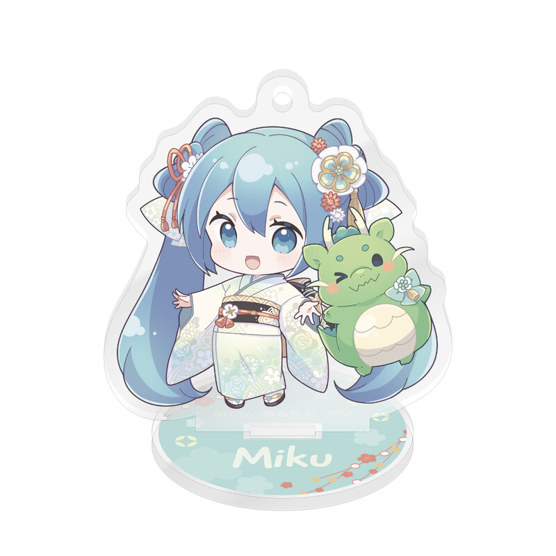 (PO) Hatsune Miku New Year SHOP 2024 Trading Acrylic Stand Key Chain [BOX] Image_2