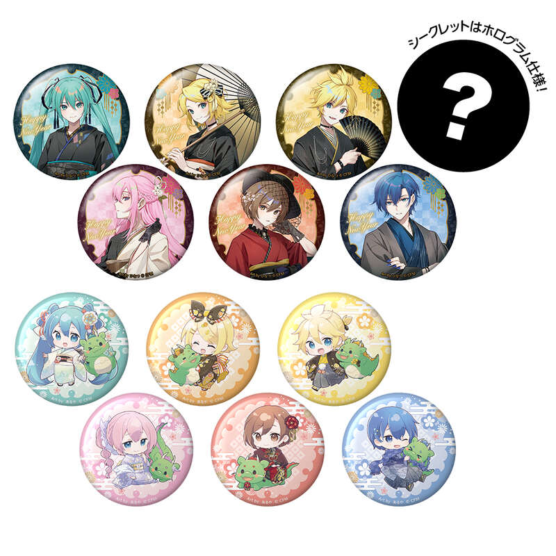 (PO) Hatsune Miku New Year SHOP 2024 Trading Can Badge [BOX] Image_1