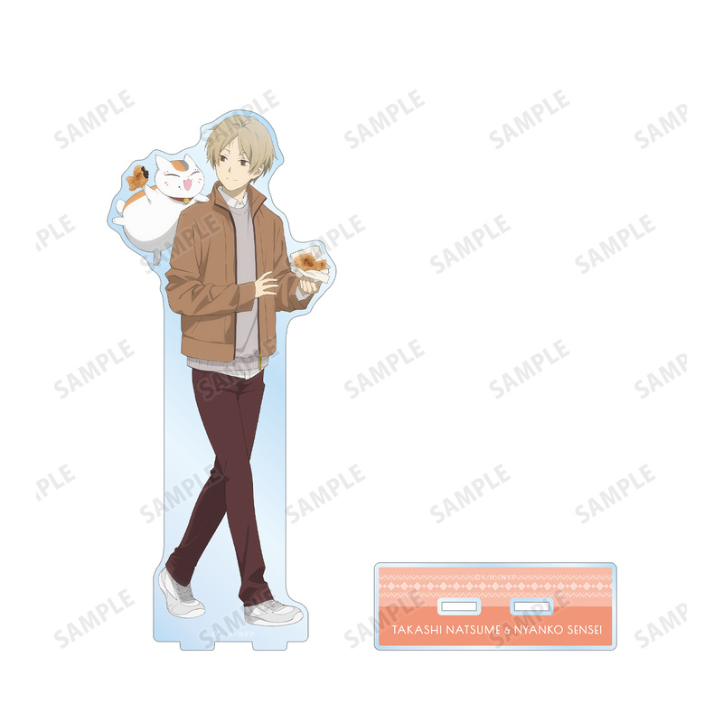 (PO) Natsume Yujincho Original Illustration Natsume Takashi & Nyanko-sensei Winter Outfit Ver. Big Acrylic Stand Image_3