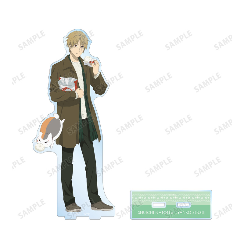 (PO) Natsume Yujincho Original Illustration Natori Shuichi & Nyanko-sensei Winter Outfit Ver. Big Acrylic Stand Image_3