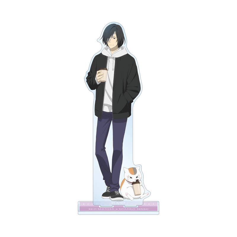 (PO) Natsume Yujincho Original Illustration Matoba Seiji & Nyanko-sensei Winter Outfit Ver. Big Acrylic Stand Image_1