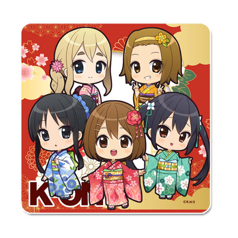 (PO) K-On! Puchichoko Rubber Mat Coaster Kimono Image_1