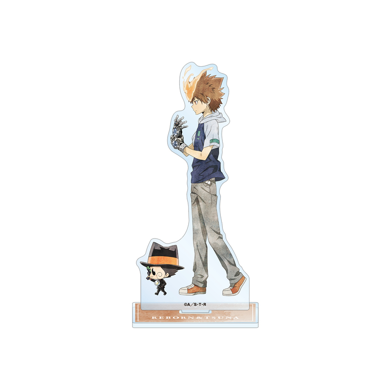 (PO) Reborn! Original Illustration Sawada Tsunayoshi & Reborn Walking Ver. Big Acrylic Stand Image_1