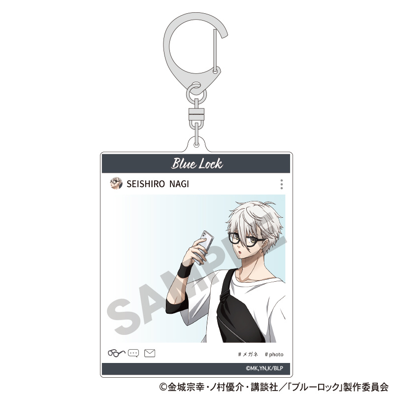 (PO) Blue Lock SNS Style Acrylic Key Chain Nagi Seishiro Holiday Glasses Image_1