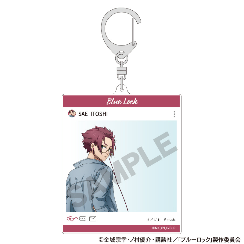 (PO) Blue Lock SNS Style Acrylic Key Chain Itoshi Sae Holiday Glasses Image_1
