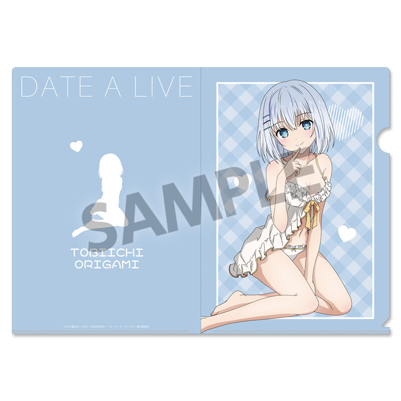 (PO) Date A Live V Original Illustration Clear File Tobiichi Origami Nightwear Ver. Image_1