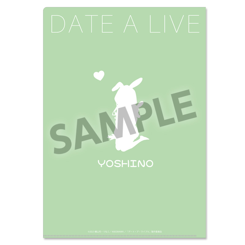 (PO) Date A Live V Original Illustration Clear File Yoshino Nightwear Ver. Image_3