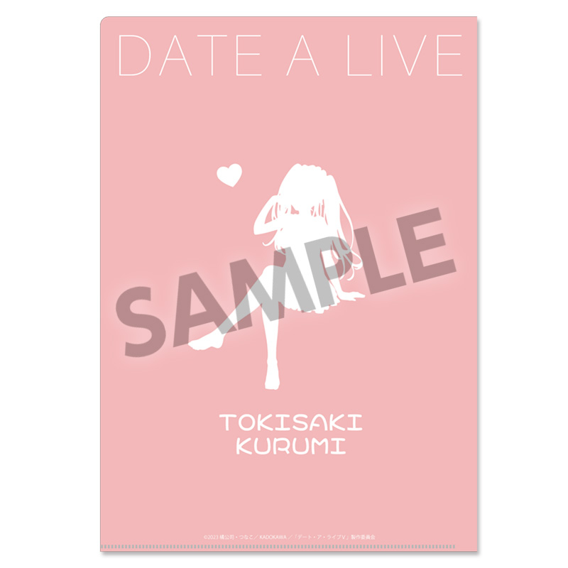 (PO) Date A Live V Original Illustration Clear File Tokisaki Kurumi Nightwear Ver. Image_3
