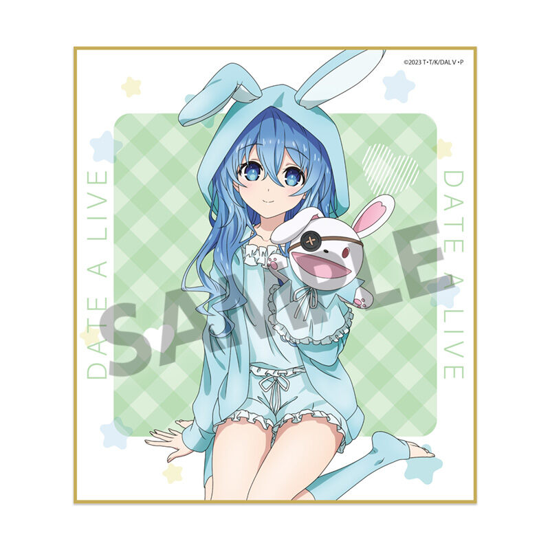 (PO) Date A Live V Original Illustration Mini Shikishi Yoshino Nightwear Ver. Image_1