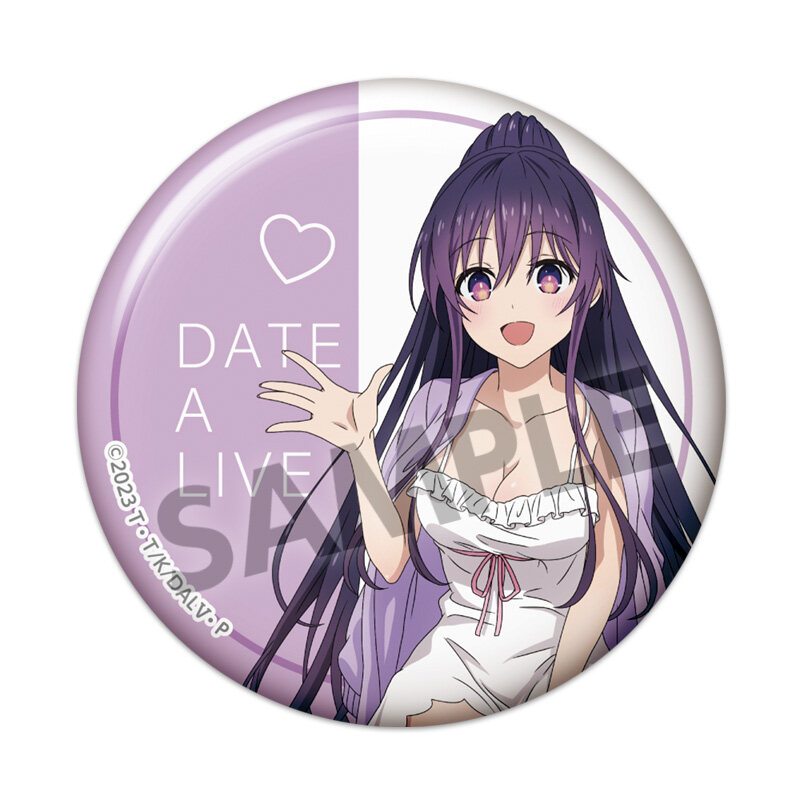 (PO) Date A Live V Original Illustration Trading Can Badge Nightwear Ver. Image_7
