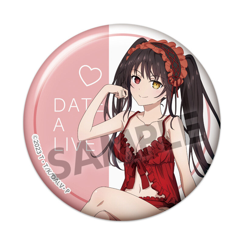 (PO) Date A Live V Original Illustration Trading Can Badge Nightwear Ver. Image_11