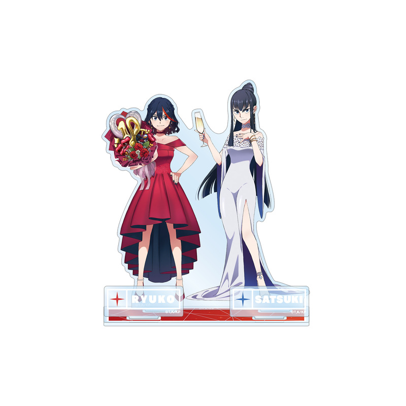 (PO) Kill la Kill Original Illustration Matoi Ryuko & Kiryuin Satsuki 10th Anniversary Dress-up Ver. Big Acrylic Stand with Parts Image_1