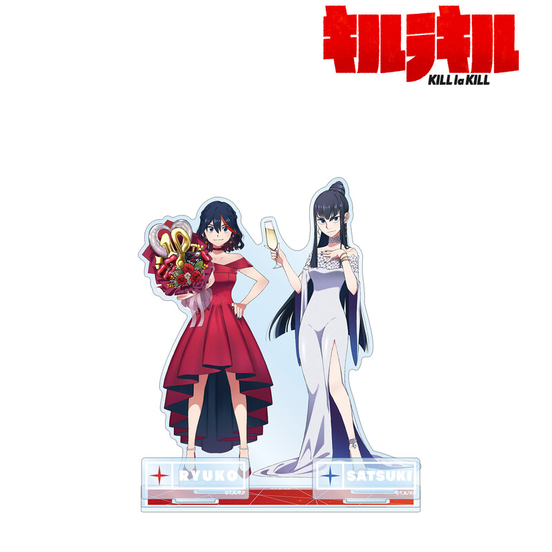 (PO) Kill la Kill Original Illustration Matoi Ryuko & Kiryuin Satsuki 10th Anniversary Dress-up Ver. Big Acrylic Stand with Parts Image_2