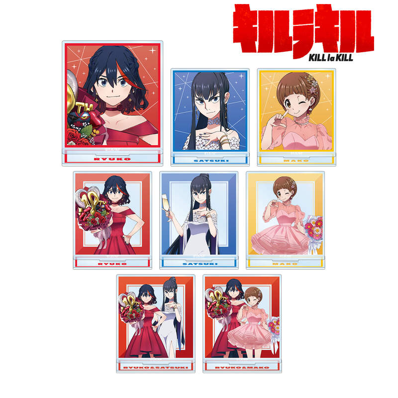 (PO) Kill la Kill Original Illustration 10th Anniversary Dress-up Ver. Trading Acrylic Stand [BOX] Image_2