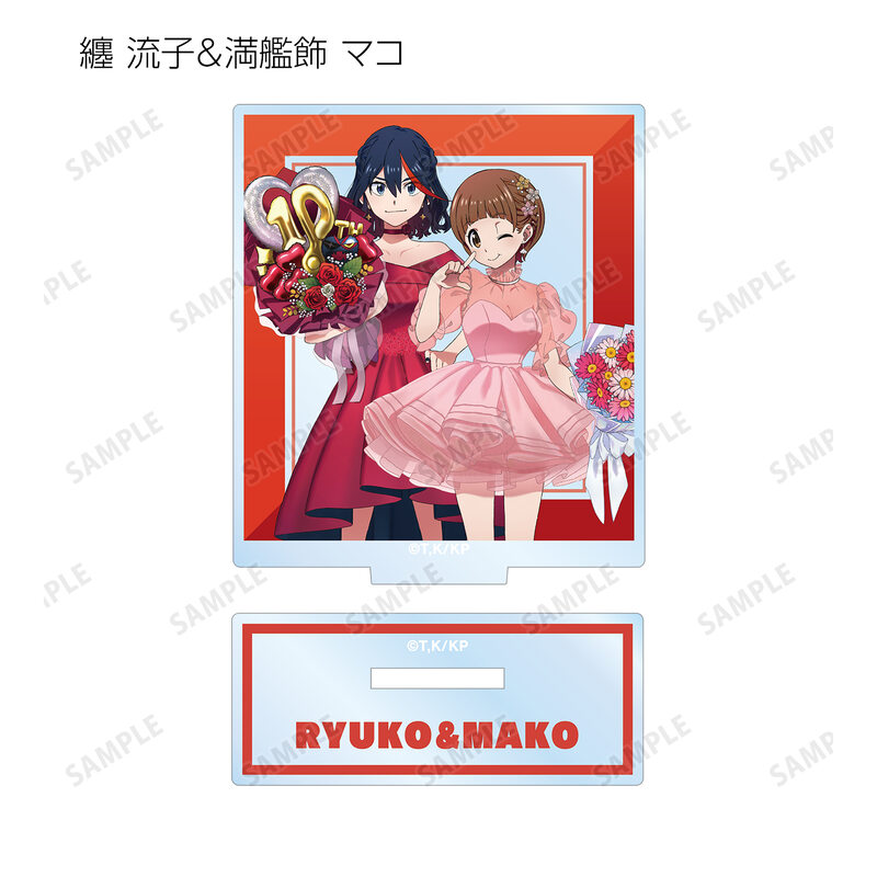 (PO) Kill la Kill Original Illustration 10th Anniversary Dress-up Ver. Trading Acrylic Stand [BOX] Image_10