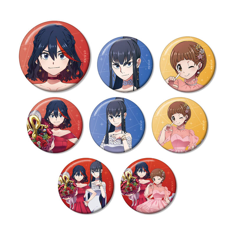 (PO) Kill la Kill Original Illustration 10th Anniversary Dress-up Ver. Trading Can Badge [BOX] Image_1