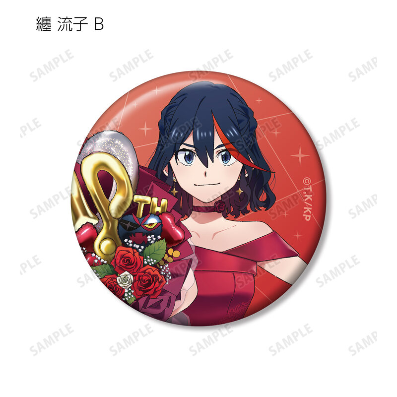 (PO) Kill la Kill Original Illustration 10th Anniversary Dress-up Ver. Trading Can Badge [BOX] Image_6