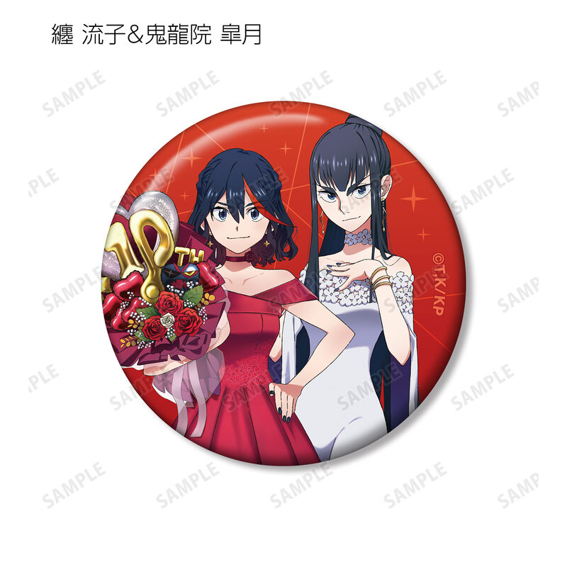 (PO) Kill la Kill Original Illustration 10th Anniversary Dress-up Ver. Trading Can Badge [BOX] Image_9