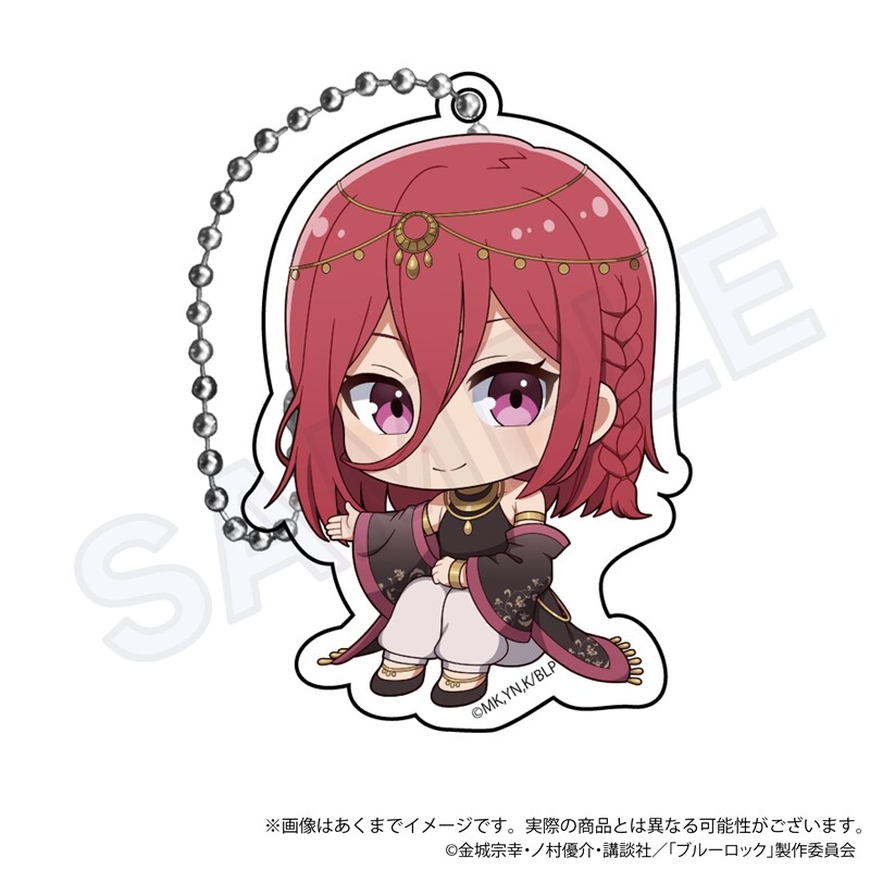 (PO) Blue Lock Trading Mini Character Acrylic Key Chain Arabian Ver. [BOX] Image_5