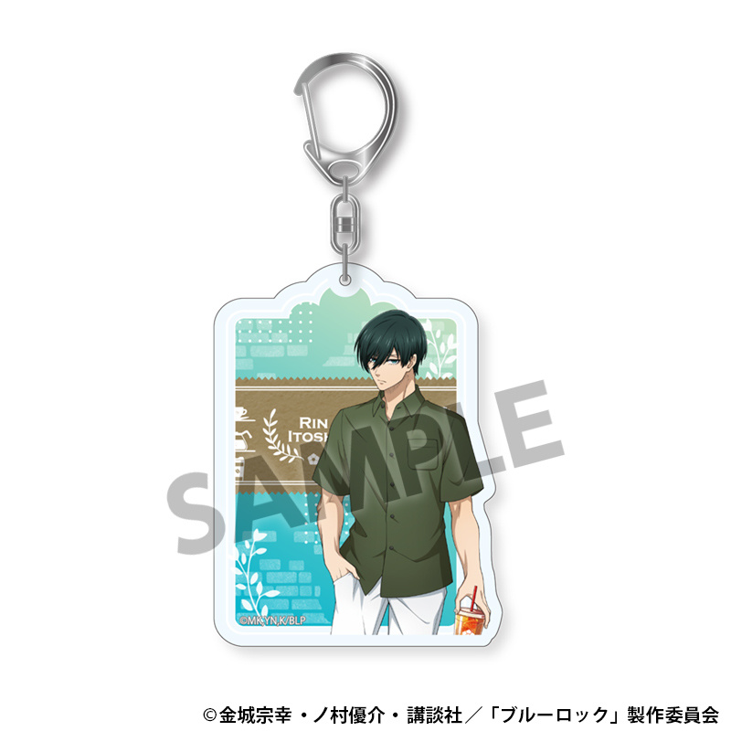 (PO) Blue Lock Original Illustration Acrylic Key Chain Itoshi Rin Daily Life Ver. Image_1