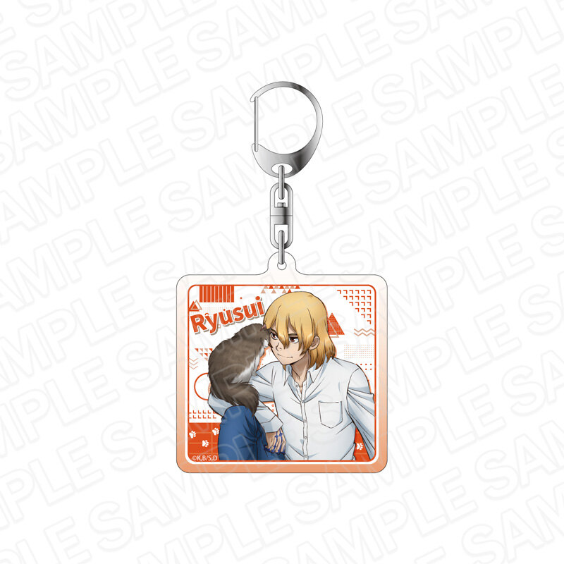 (PO) Dr. Stone Acrylic Key Chain Nanami Ryusui Neko to Issho Ver. Image_1