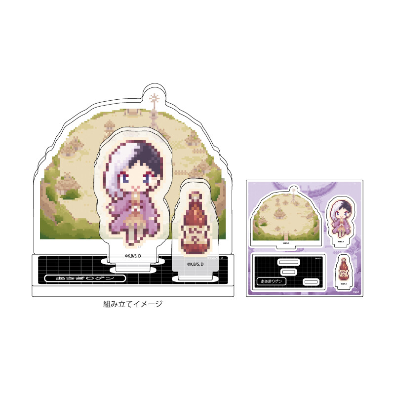 (PO) Acrylic Stand Plate Dr. Stone 02 Asagiri Gen (Pixel Art Illustration) Image_1