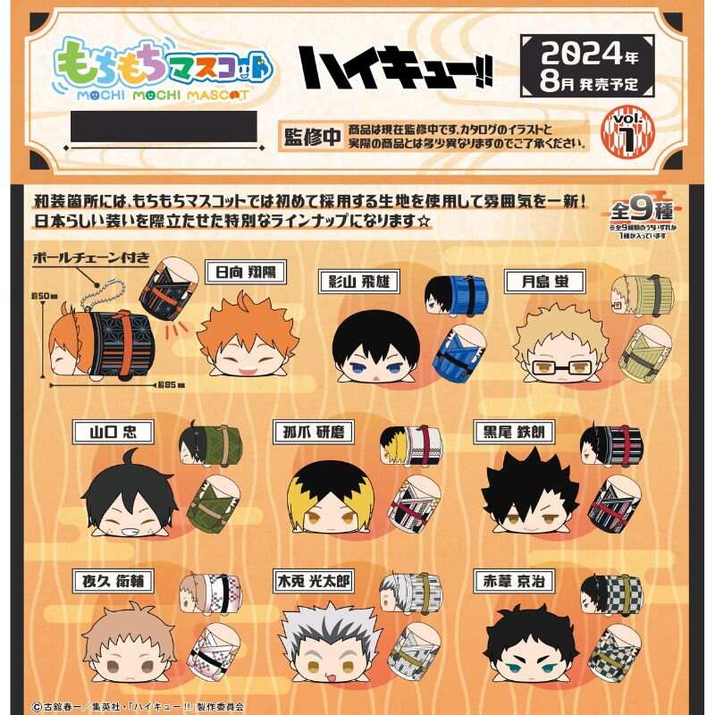 (PO) Mochimochi Mascot WA Haikyu!! Vol. 1 [BOX] Image_1