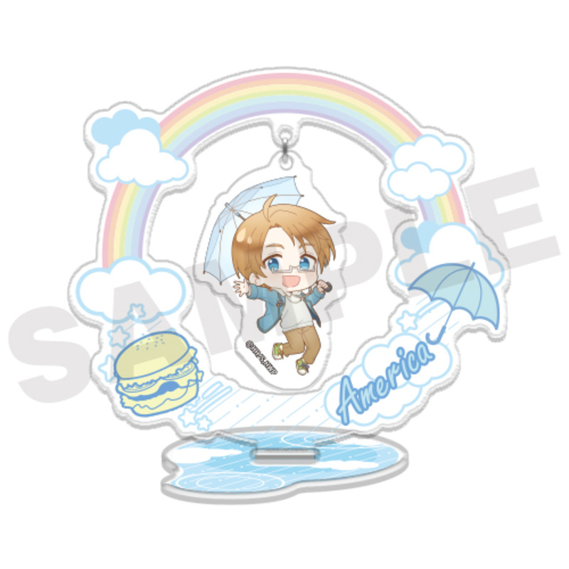 (PO) Hetalia World Stars Yurakko Acrylic Stand 4 USA (DreCelle Mini) Image_1