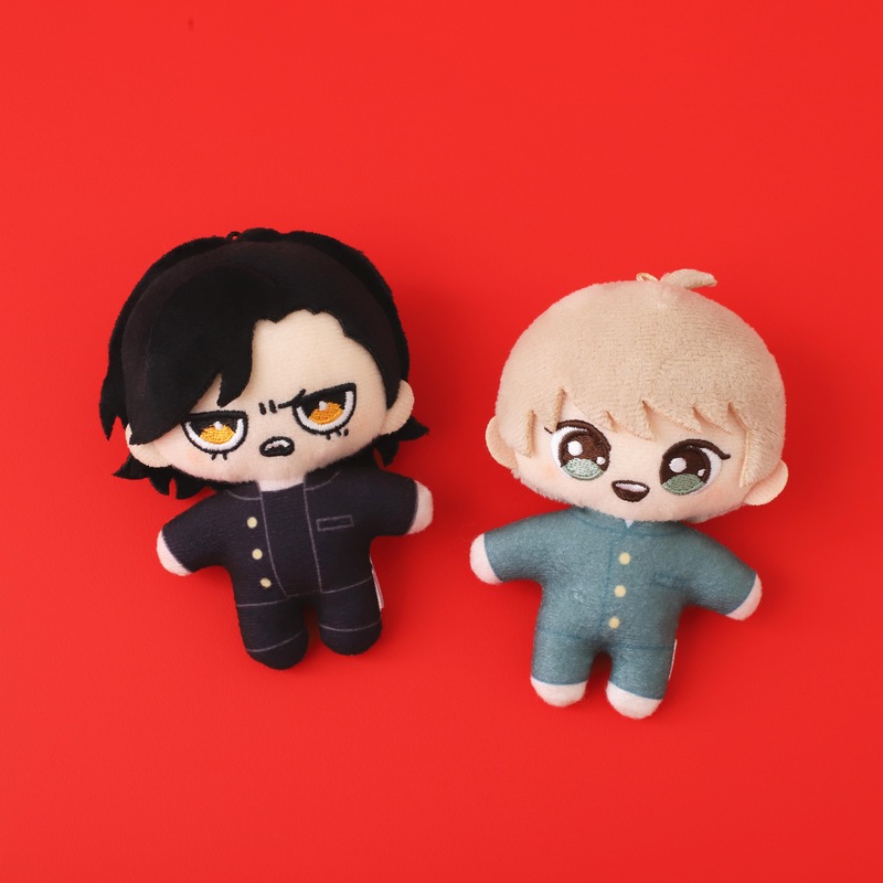 (PO) The Monster & The Ghost Plush Key Chain Set Tsubaki & Kabuto Image_4