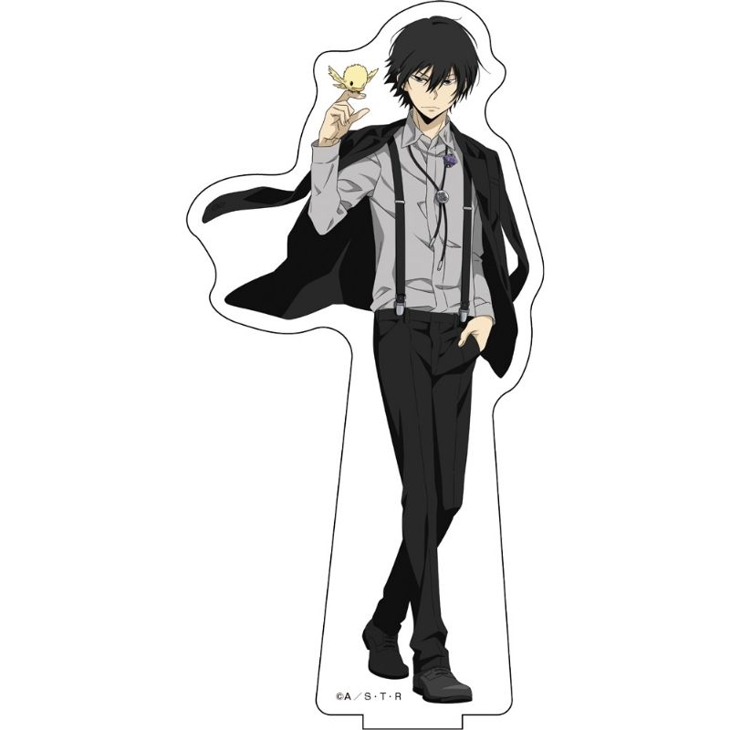 (PO) Reborn! Original Illustration Big Acrylic Stand Black Suit Ver. 2 Hibari Kyoya Image_1
