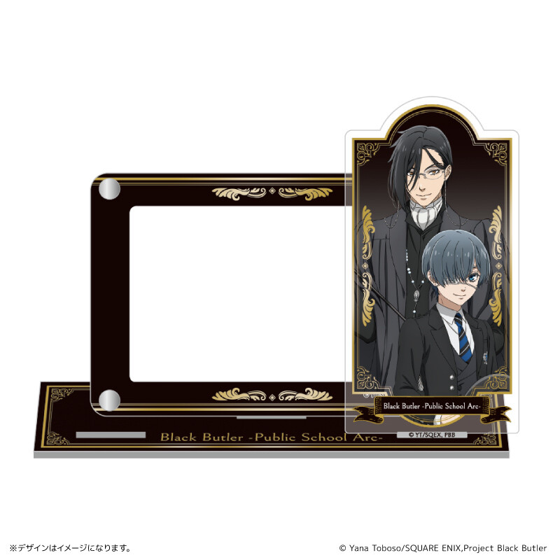 (PO) Black Butler Public School Arc Card Stand with Acrylic Stand Image_1