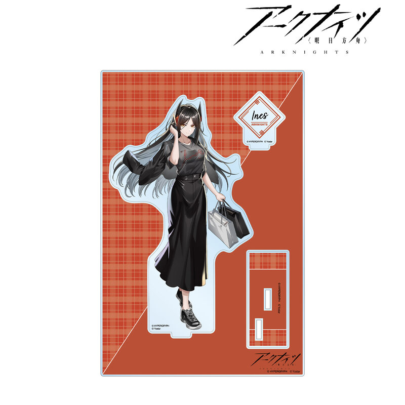 (PO) Arknights Original Illustration Ines Shopping Ver. Big Acrylic Stand with Parts Image_2