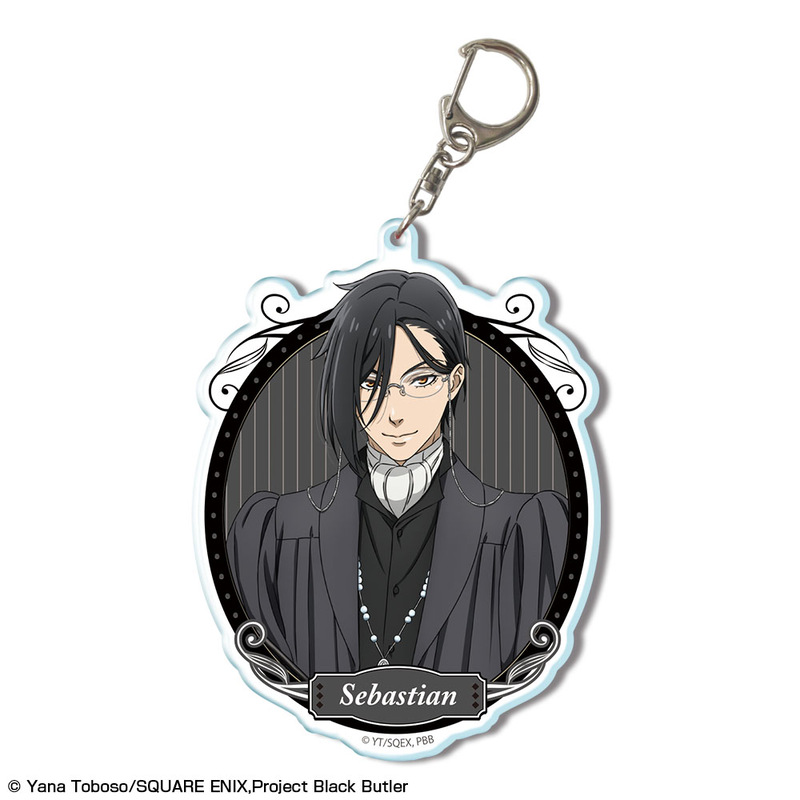 (PO) Black Butler Public School Arc Big Acrylic Key Chain Design 01 Sebastian Michaelis Image_1