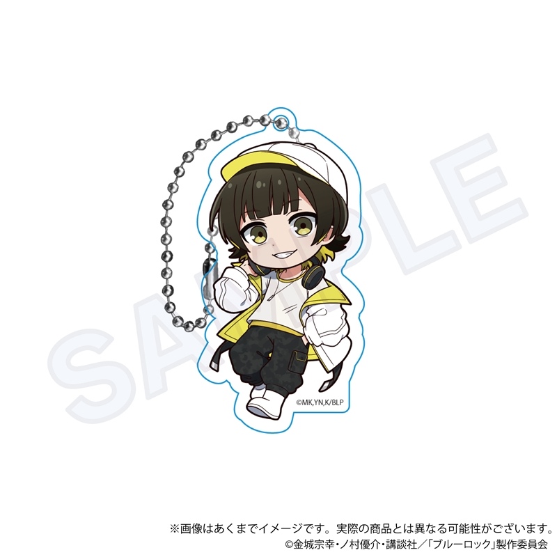 (PO) Blue Lock Trading Mini Character Acrylic Key Chain Tactical Ver. [BOX] Image_3