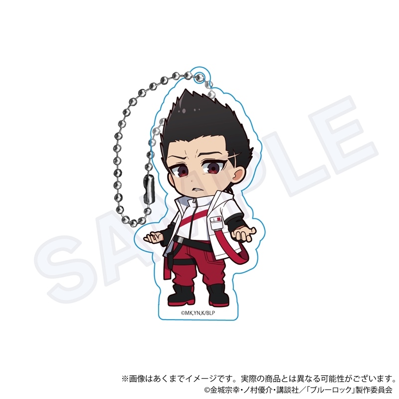 (PO) Blue Lock Trading Mini Character Acrylic Key Chain Tactical Ver. [BOX] Image_5