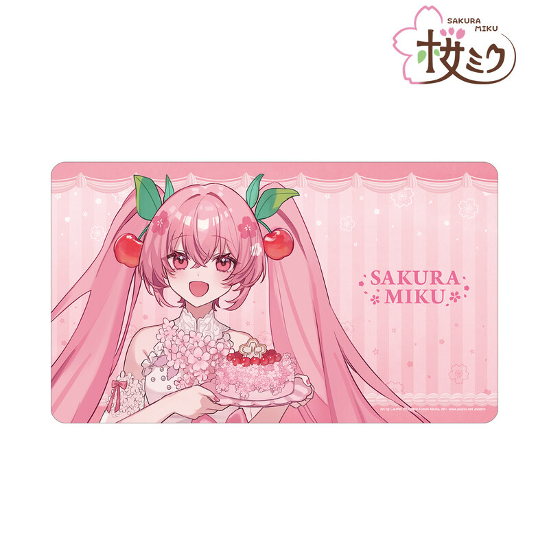 (PO) Sakura Miku Original Illustration Sakura Miku Cherry Blossom Party Ver. Art by Shugao Multi Desk Mat Image_2