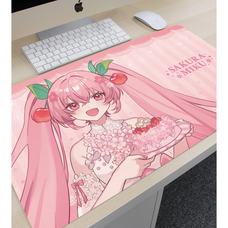 (PO) Sakura Miku Original Illustration Sakura Miku Cherry Blossom Party Ver. Art by Shugao Multi Desk Mat Image_3