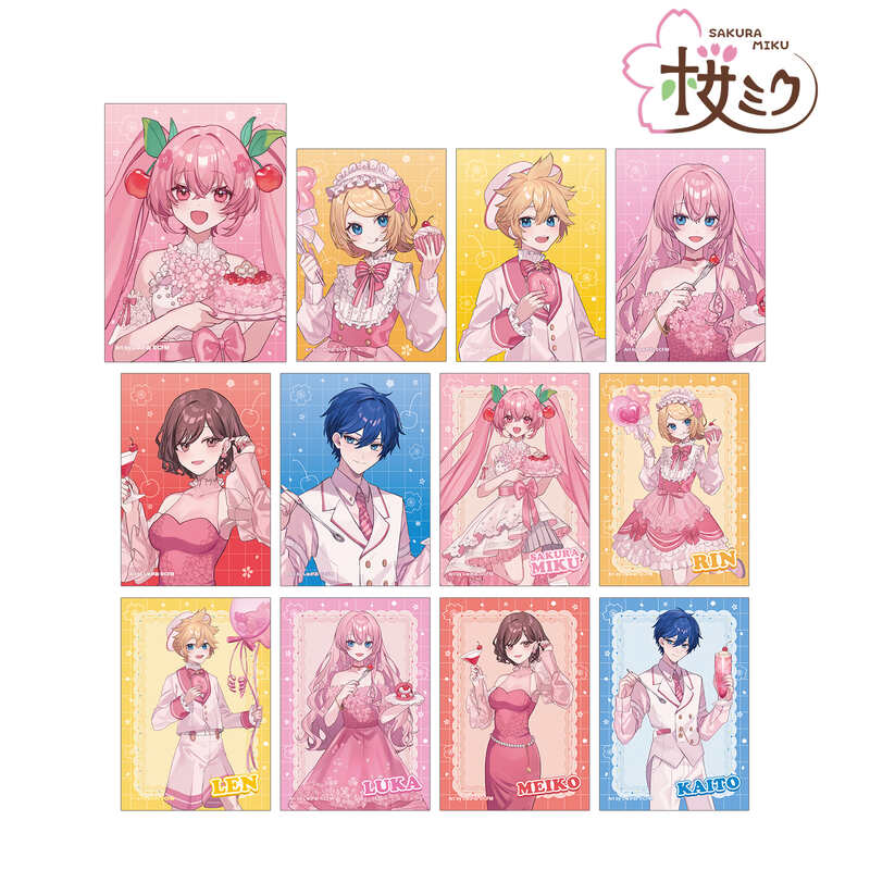 (PO) Sakura Miku Original Illustration Cherry Blossom Party Ver. Art by Shugao Trading Bromide [BOX] Image_2