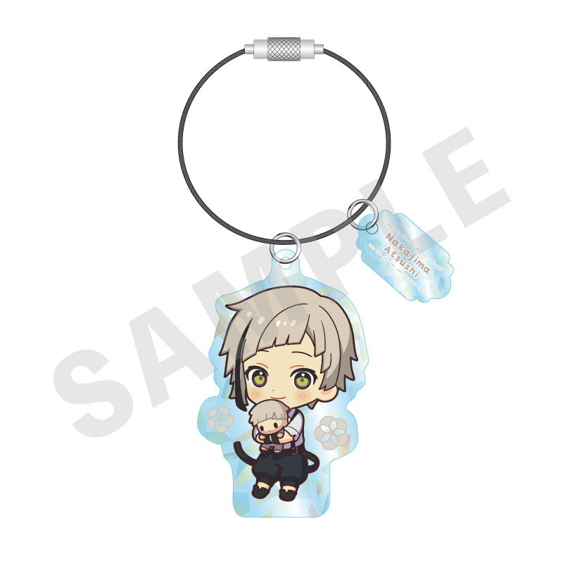 (PO) Bungo Stray Dogs Hug Series Hologram Acrylic Key Chain Nakajima Atsushi Image_1